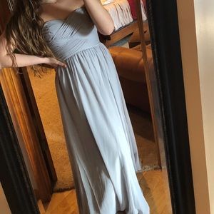 Grey, Adjustable Style Bridesmaid Dress
